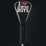 Funda Para Palo De Golf Amo a los chicos judíos que corazón a los judíos H<br><div class="desc">Amo a los chicos judíos que corazón a los judíos Hanukkah</div>