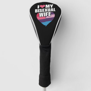 Funda Para Palo De Golf Amo a mi esposa bisexual Bi Orgullo Bandera Bisexu