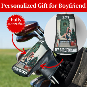 Funda Para Palo De Golf Amo a Mi Novia Foto Cubierta de Cabeza de Golf