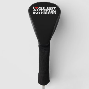 Funda Para Palo De Golf Amo a mi novio autista caliente BF Autismo Corazón