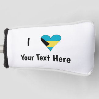 Funda Para Palo De Golf Amo (Corazón de la Bandera de las Bahamas) Persona
