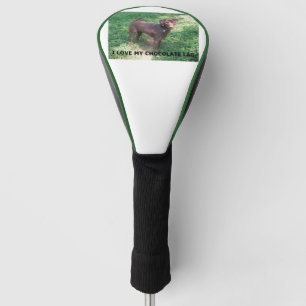 Funda Para Palo De Golf Amo del laboratorio de chocolate LR con foto