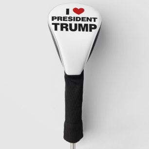 Funda Para Palo De Golf Amo el corazón del presidente Trump
