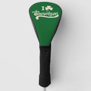 Funda Para Palo De Golf Amo travesuras trébol de trébol día de San Patrici
