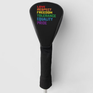 Funda Para Palo De Golf Amor Respeto Libertad Tolerancia Igualdad Orgullo