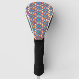 Funda Para Palo De Golf An image  a golf club head cover with a colorful