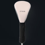 Funda Para Palo De Golf Añada su rosa conocido del | Rubor<br><div class="desc">Añada su nombre en las cubiertas de encargo de la cabeza del golf.</div>