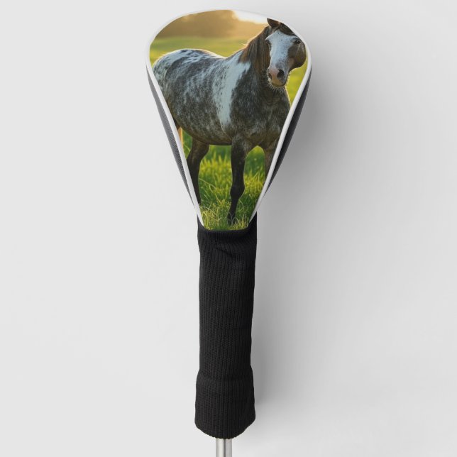 Funda Para Palo De Golf Añadir Personalizar de fotos de caballos (Anverso)