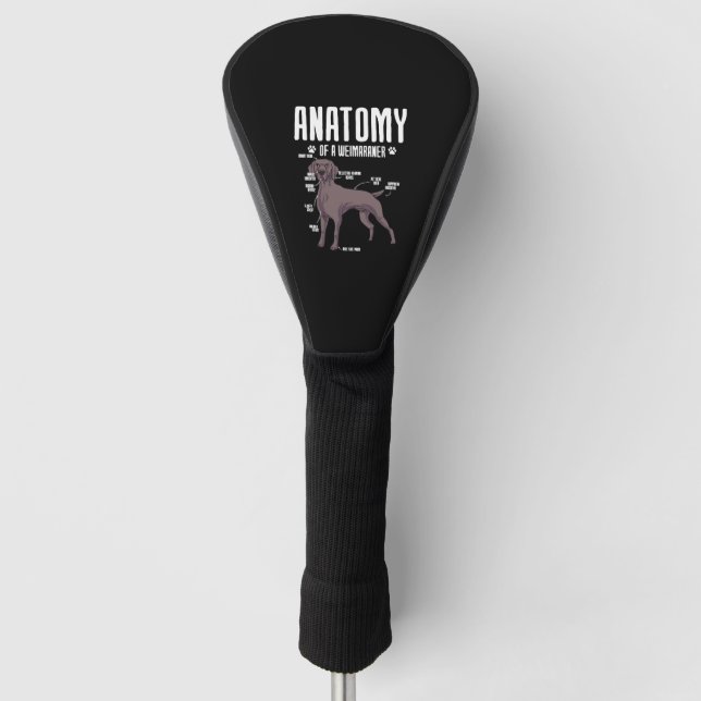 Funda Para Palo De Golf Anatomía De Un Weimaraner (Anverso)
