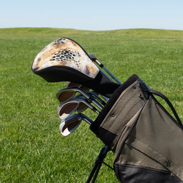 Funda Para Palo De Golf Animal leopardo salvaje del crema negro (In Situ)