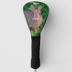 Funda Para Palo De Golf Animal personalizado de Conejo Marrón Silvestre