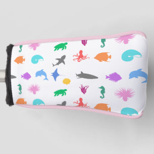 Funda Para Palo De Golf Animales marinos con estampado
