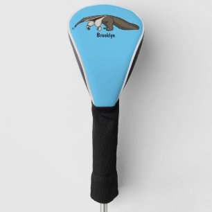 Funda Para Palo De Golf Anteater feliz personalizado ilustracion