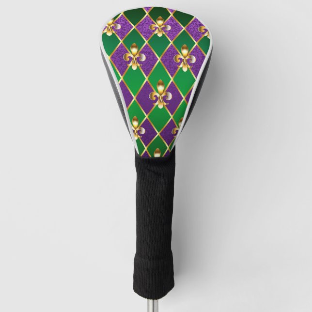 Funda Para Palo De Golf Antecedentes de joyas Mardi Gras (Anverso)