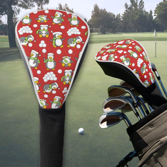 Funda Para Palo De Golf Antecedentes de pingüinos navidades (Subido por el creador)