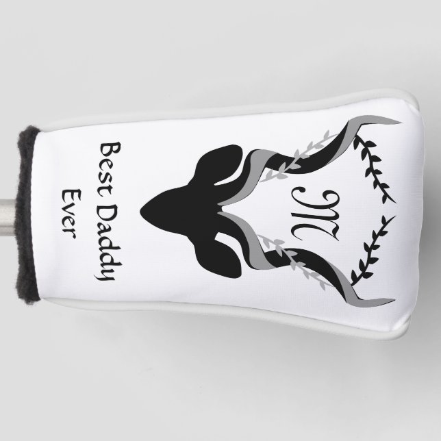 Funda Para Palo De Golf Antelope oscuro Silhouette Mejor Papi (Anverso)