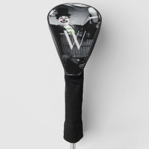 Funda Para Palo De Golf Antiguo Black and White Photo de un payaso desagra