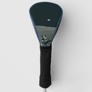 Funda Para Palo De Golf Apollo Lunar Lander y Earrise Over Moon
