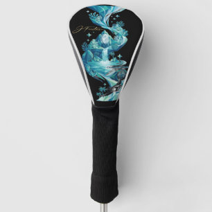 Funda Para Palo De Golf “Aqua Elegance – Manta Ray Golf Head Cover”