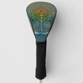 Funda Para Palo De Golf Árbol de la Vida Amanecer Cambiante
