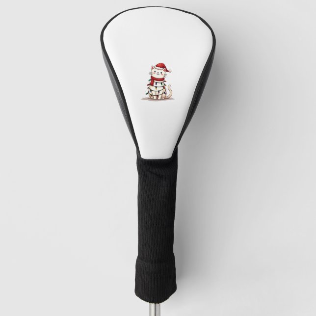 Funda Para Palo De Golf Árbol de Navidad de gato Navidad (1) (Anverso)