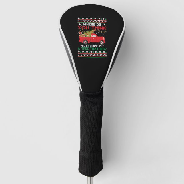 Funda Para Palo De Golf Árbol de Navidad Navidades feos Sweet (Anverso)
