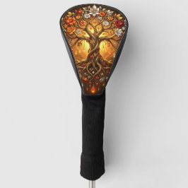 Funda Para Palo De Golf Árbol iluminado por la luna de la eternidad embrea