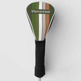 Funda Para Palo De Golf Arboleda Brumosa Pin Rayada con Nombre