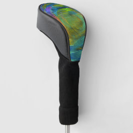 Funda Para Palo De Golf arco iris en espiral Grabado en relieve y rayas de