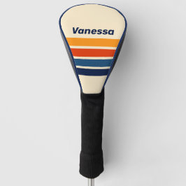 Funda Para Palo De Golf Arcoíris Retro del Desierto a través de Rayas con 