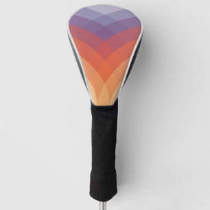 Funda Para Palo De Golf Arcos pastel morados, naranjas y azules