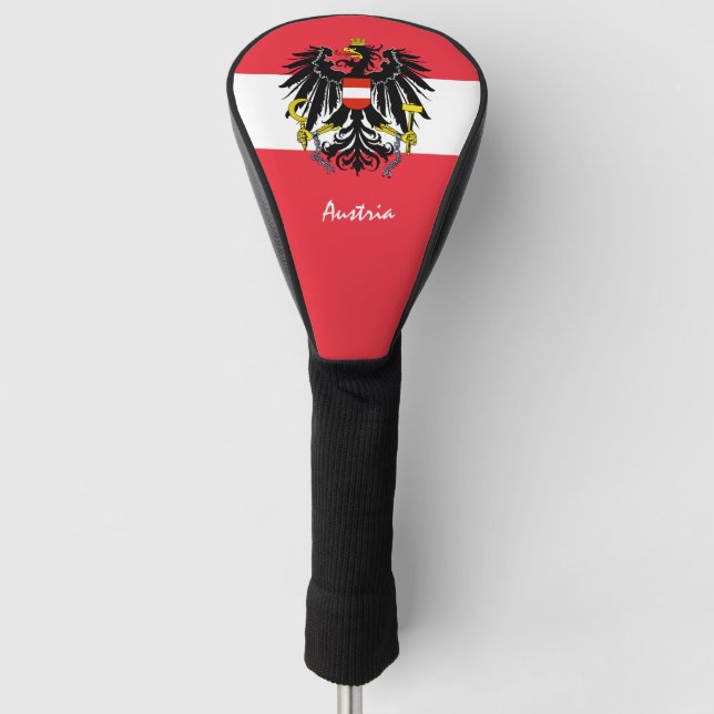 Funda Para Palo De Golf Áreas de golf Austria y Bandera Austríaca / Campos (Anverso)