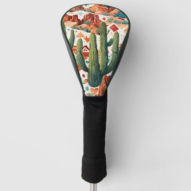 Funda Para Palo De Golf Arizona temática con Cactus (Anverso)