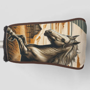 Funda Para Palo De Golf Arroz/caballo vintage/occidente