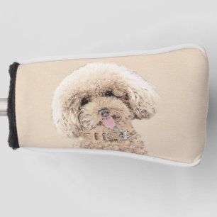 Funda Para Palo De Golf Arroz de juguete en miniatura de perro crema marró