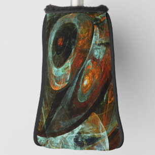 Funda Para Palo De Golf Arte abstracto de división de tiempo