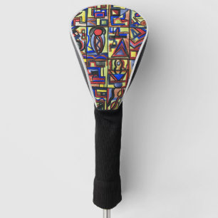 Funda Para Palo De Golf Arte abstracto pintado a mano de calle urbana