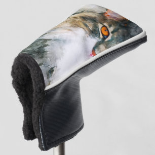 Funda Para Palo De Golf arte acuarela de maine coon