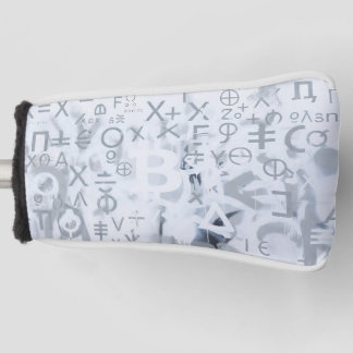 Funda Para Palo De Golf Arte Callejero Bitcoin (Pintura Blanca No. 5)