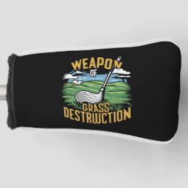 Funda Para Palo De Golf Arte de Arma de Golf de Destrucción de Césped