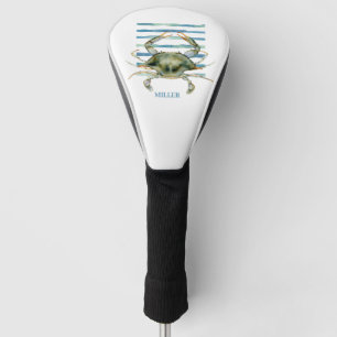Funda Para Palo De Golf Arte de cangrejo acuático de la vida marina coster