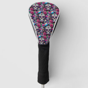 Funda Para Palo De Golf Arte De Cráneo De Azúcar - Inmortalidad Floral