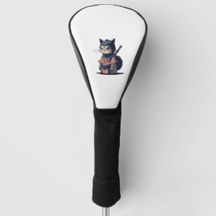Funda Para Palo De Golf Arte de gatos de Samurai Catana japonés - Para alg