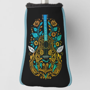 Funda Para Palo De Golf Arte de guitarra de campo