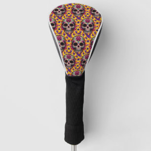 Funda Para Palo De Golf Arte de la calavera del azúcar - Rayo golpea dos v