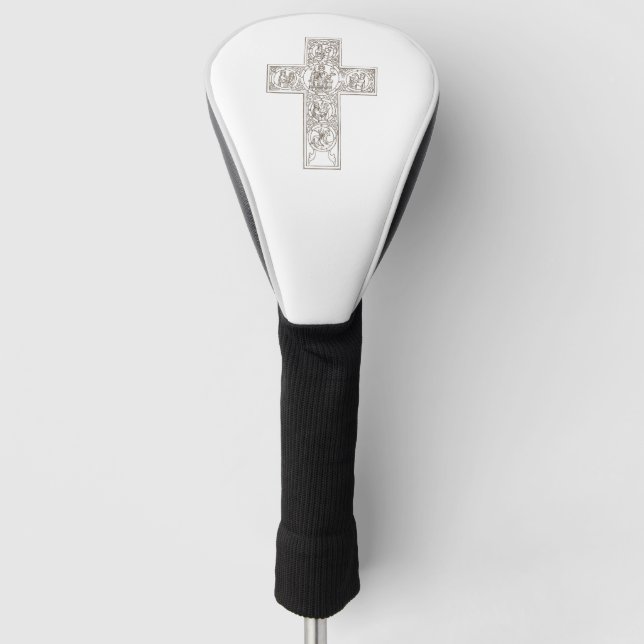 Funda Para Palo De Golf Arte de la Cruz Clásica (Anverso)
