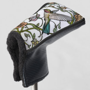 Funda Para Palo De Golf Arte de pájaro mosca elegante botánico boho chic