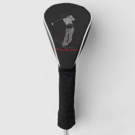 Funda Para Palo De Golf Arte de Palabras de Golf Ganar con Precisión en Si