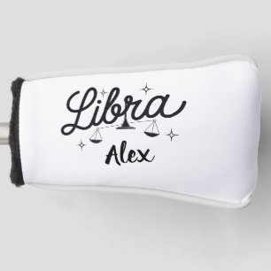 Funda Para Palo De Golf Arte de Rótulo Libra Zodiac personalizado