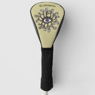 Funda Para Palo De Golf Arte de Tentáculo de Ojo Surrealista Weirdcore